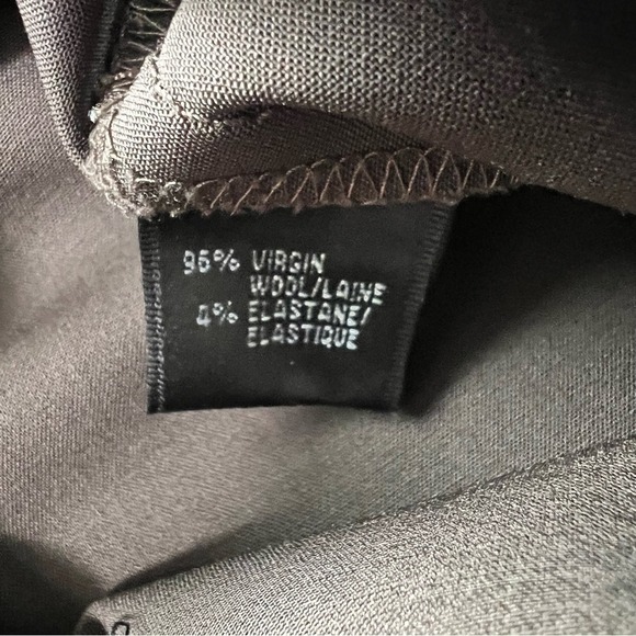 Lafayette 148 Brown Career Pants Irving Size 6 Crop Wool & Elastane Corpcore - Picture 8 of 11